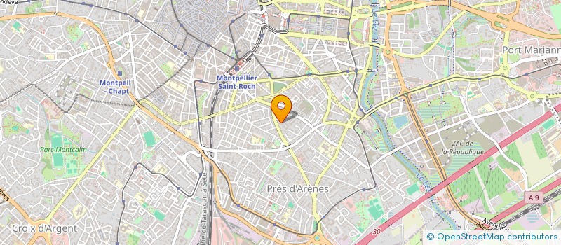 localisation de l'entreprise SCI CRAPOTEAUX à MONTPELLIER