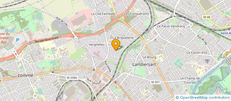 localisation de l'entreprise SCI CRB  LILLE