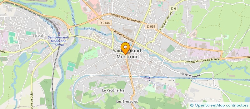 localisation de l'entreprise SCI CRB  SAINT-AMAND-MONTROND