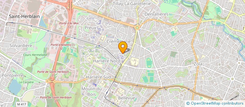 localisation de l'entreprise SCI CRB  SAINT-HERBLAIN