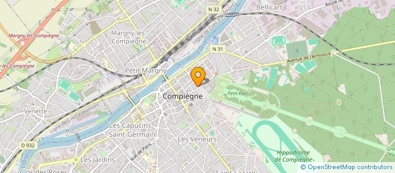 localisation de l'entreprise SCI CRBE  COMPIEGNE