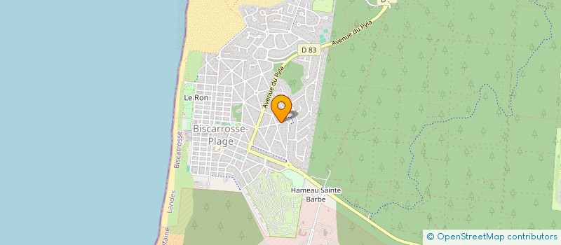 localisation de l'entreprise SCI CRC  BISCARROSSE