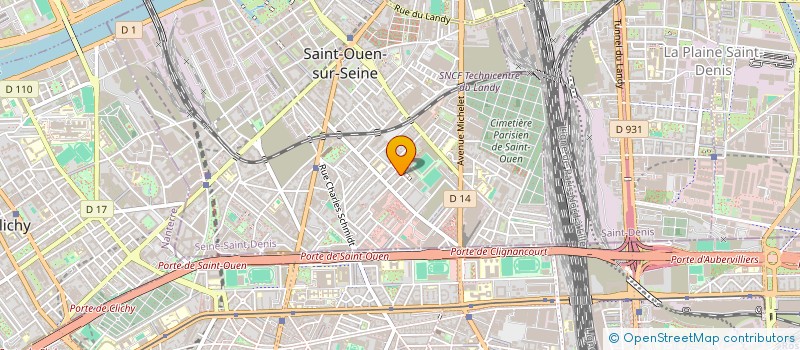 localisation de l'entreprise SCI CRC  SAINT-OUEN-SUR-SEINE