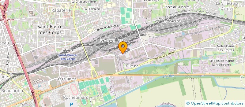 localisation de l'entreprise SCI CRC  SAINT-PIERRE-DES-CORPS