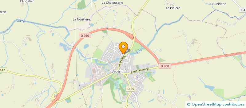 localisation de l'entreprise SCI CRC BAT  CHANTELOUP LES BOIS