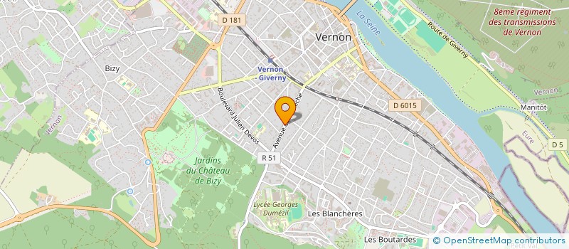 localisation de l'entreprise SCI CRCB à VERNON