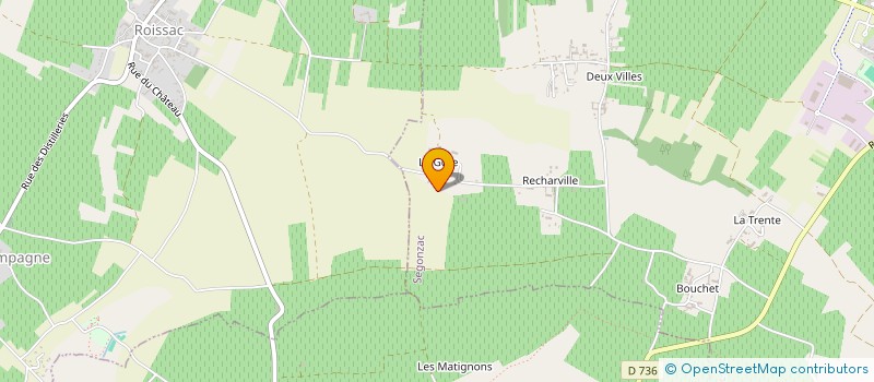 localisation de l'entreprise SCI CRD  SEGONZAC