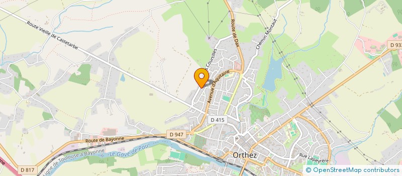 localisation de l'entreprise SCI CRDLPI  ORTHEZ