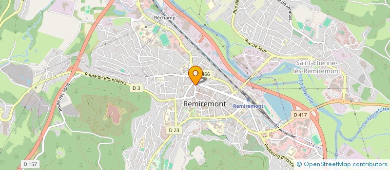 localisation de l'entreprise SCI CRE 8  REMIREMONT