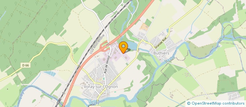 localisation de l'entreprise SCI CREA 70  VORAY-SUR-L'OGNON