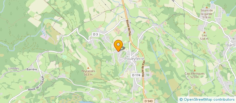 localisation de l'entreprise SCI CREA BAL  POUEYFERRE