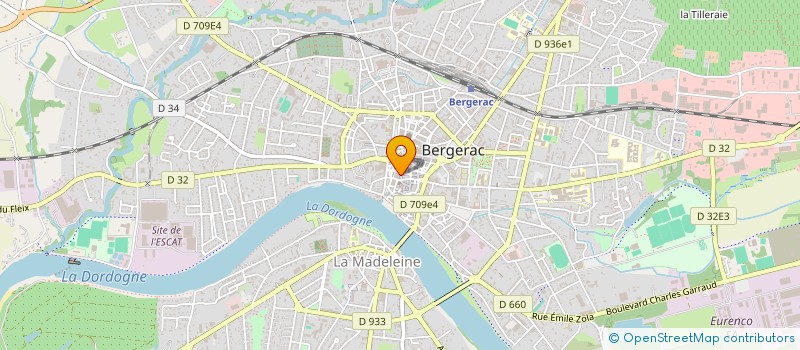localisation de l'entreprise SCI CREA BI à BERGERAC