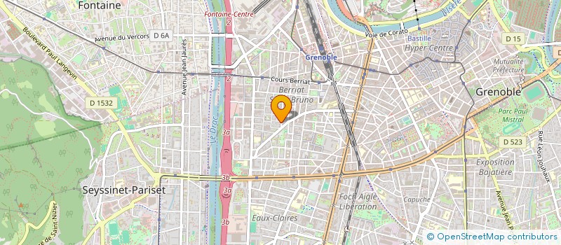 localisation de l'entreprise SCI CREA'TEETHS  GRENOBLE