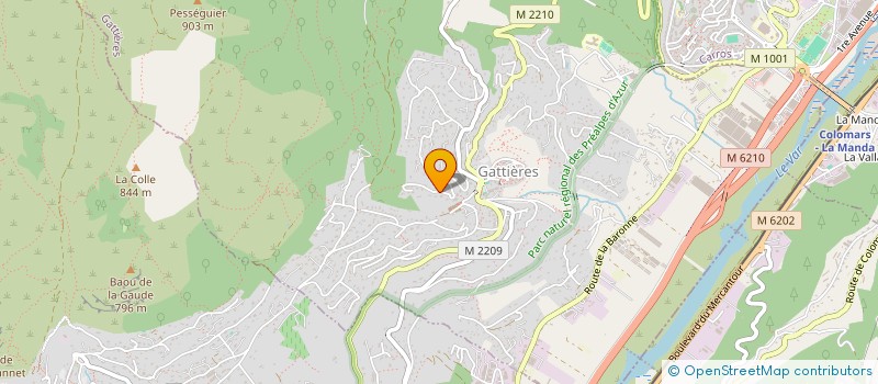 localisation de l'entreprise SCI CREA3  GATTIERES