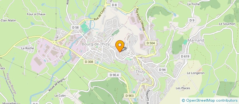 localisation de l'entreprise SCI CREACTORIUM  THIZY-LES-BOURGS