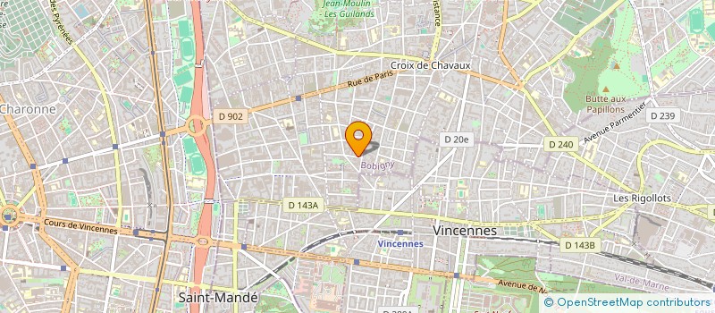 localisation de l'entreprise SCI CREADUO à MONTREUIL