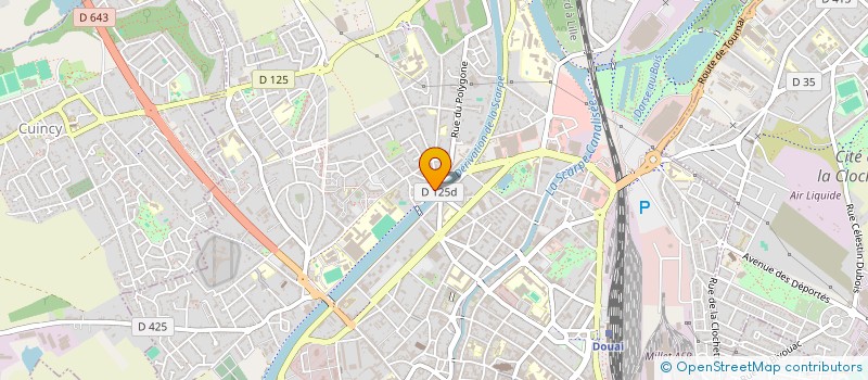 localisation de l'entreprise SCI CREAL à DOUAI