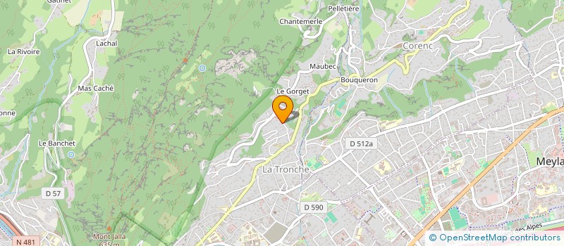 localisation de l'entreprise SCI CREAT  LA TRONCHE