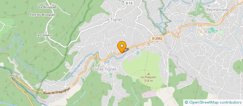 localisation de l'entreprise SCI CREATIONS à LE TIGNET