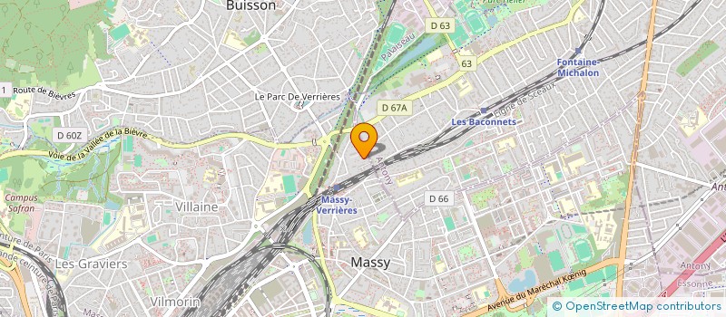 localisation de l'entreprise SCI CREATIVE LIVING à MASSY