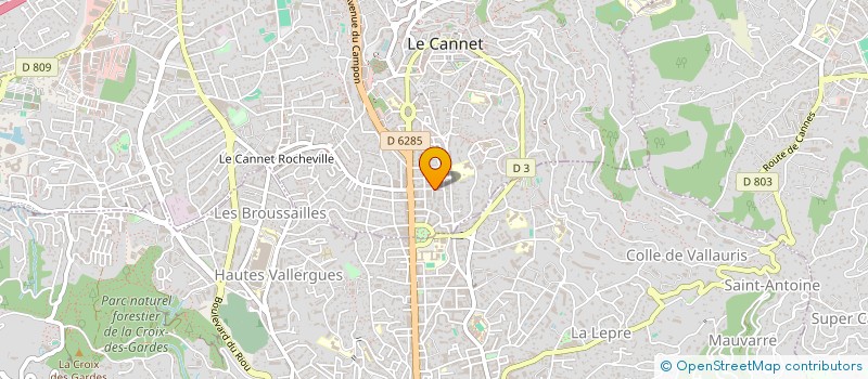 localisation de l'entreprise SCI CREBO à LE CANNET