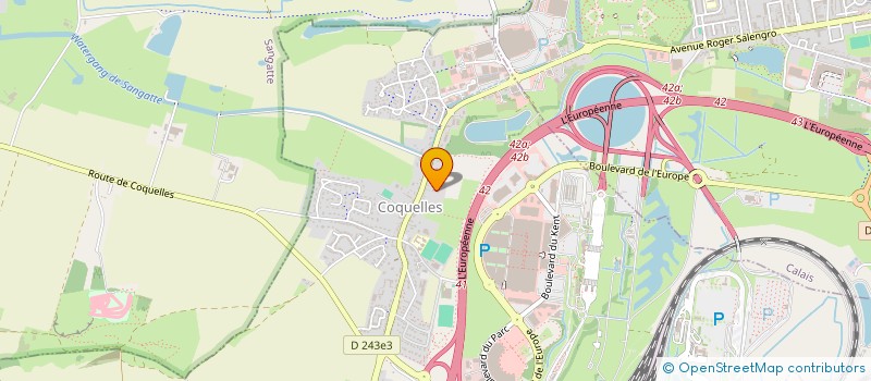 localisation de l'entreprise SCI CREBOUW A.S.  COQUELLES