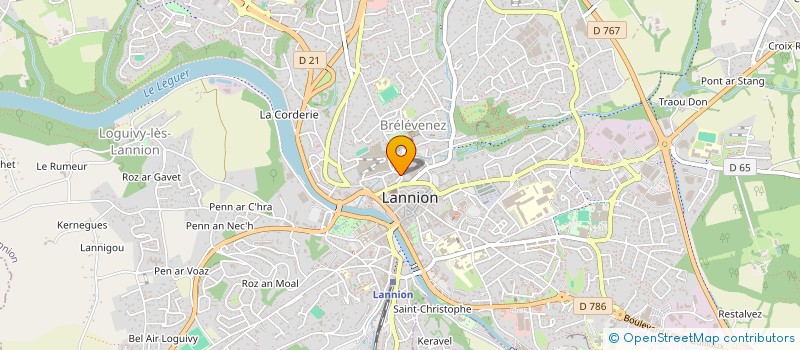 localisation de l'entreprise SCI CRECH TANET  LANNION
