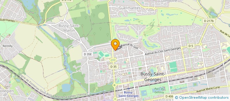 localisation de l'entreprise SCI CRECY 81 83  BUSSY-SAINT-GEORGES