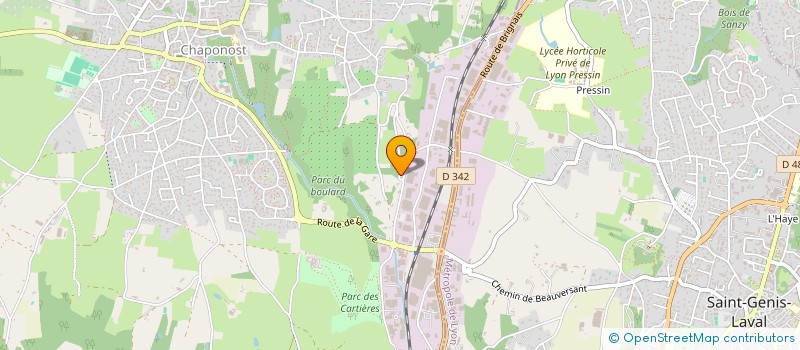 localisation de l'entreprise SCI CRECY  CHAPONOST