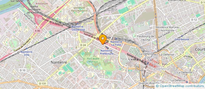 localisation de l'entreprise SCI CREDIT COOPERATIF  NANTERRE