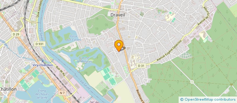 localisation de l'entreprise SCI CREFOR à DRAVEIL