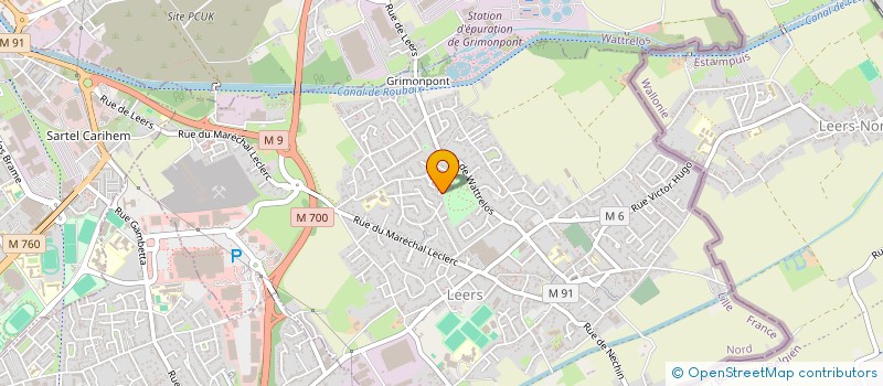 localisation de l'entreprise SCI CREG  WATTRELOS