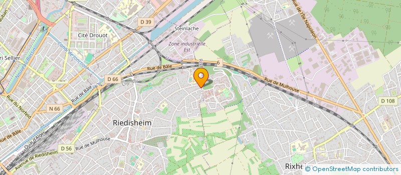 localisation de l'entreprise SCI CREG - NY - BAA  RIEDISHEIM