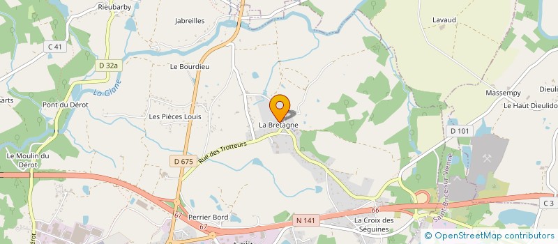 localisation de l'entreprise SCI CREMERIE CHALLET à SAINT-JUNIEN