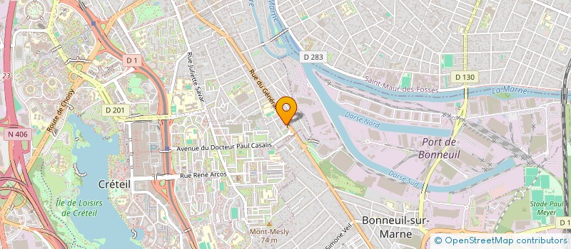 localisation de l'entreprise SCI CREMIFER  CRETEIL