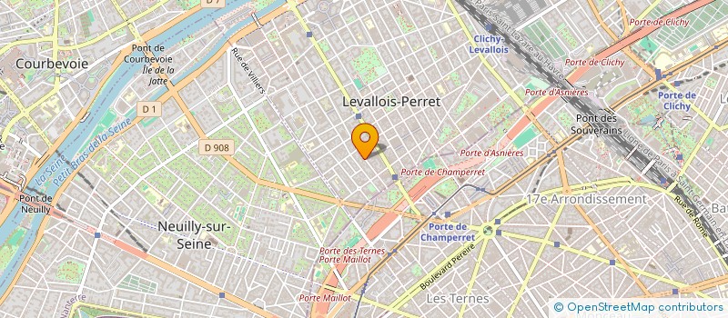 localisation de l'entreprise SCI CREOL à LEVALLOIS-PERRET