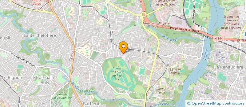 localisation de l'entreprise SCI CREPEAU  NANTES