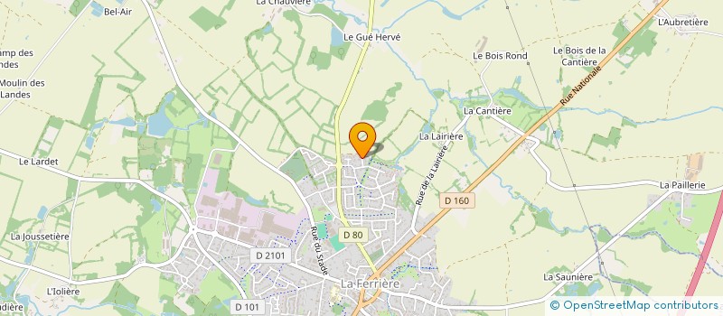 localisation de l'entreprise SCI CREPEAU IMMOBILIER  LA FERRIERE