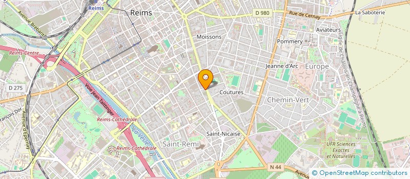 localisation de l'entreprise SCI CREPEL  REIMS