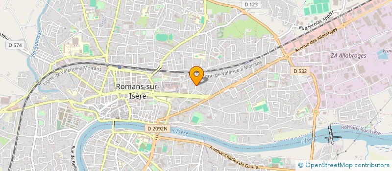 localisation de l'entreprise SCI CREPUSCULE  ROMANS-SUR-ISERE