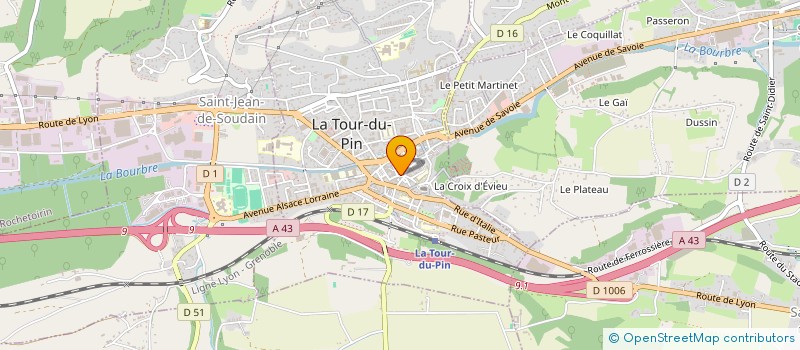 localisation de l'entreprise SCI CREQUI VAUBAN  LA TOUR-DU-PIN