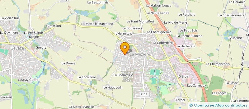 localisation de l'entreprise SCI CRESPAQ  LA MEZIERE