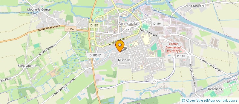 localisation de l'entreprise SCI CRESPEL JULIEN  AIRE-SUR-LA-LYS