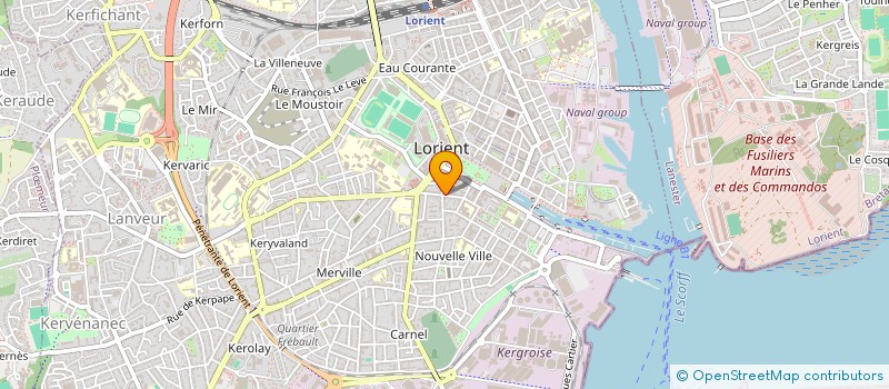 localisation de l'entreprise SCI CRESPIN  LORIENT