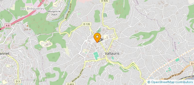 localisation de l'entreprise SCI CRESUS à VALLAURIS