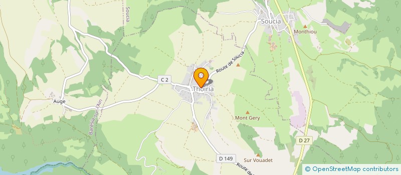 localisation de l'entreprise SCI CRESUS CO INVEST  THOIRIA