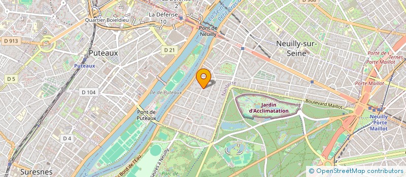 localisation de l'entreprise SCI CRET DU MERLE à NEUILLY-SUR-SEINE