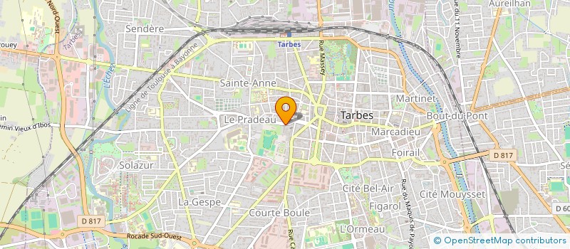 localisation de l'entreprise SCI CRETEAUX PERRON  TARBES