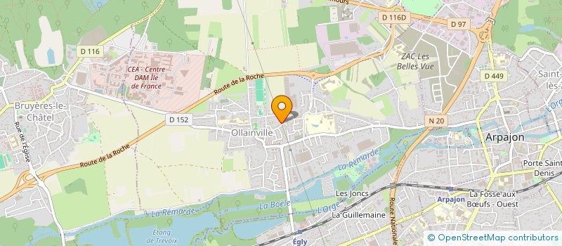 localisation de l'entreprise SCI CRETIN - BOUTTER  OLLAINVILLE