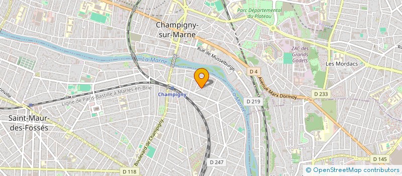 localisation de l'entreprise SCI CREUSOT WILSON à SAINT-MAUR-DES-FOSSES